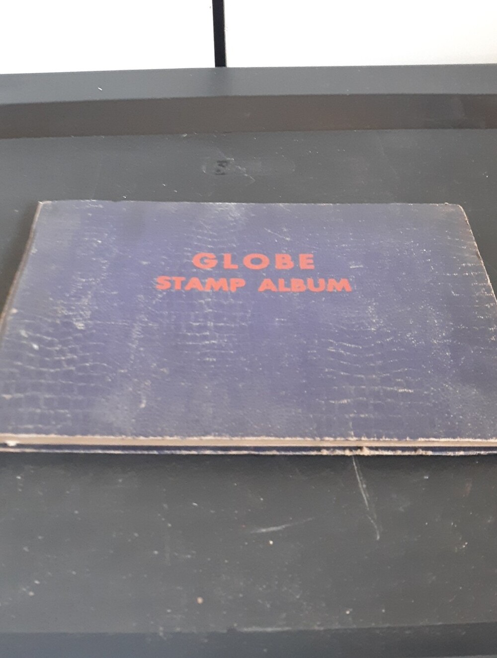 Globe Stamp Album 687 Vintage Worldwide Collection Lot 1947 1954 Postmarks Used